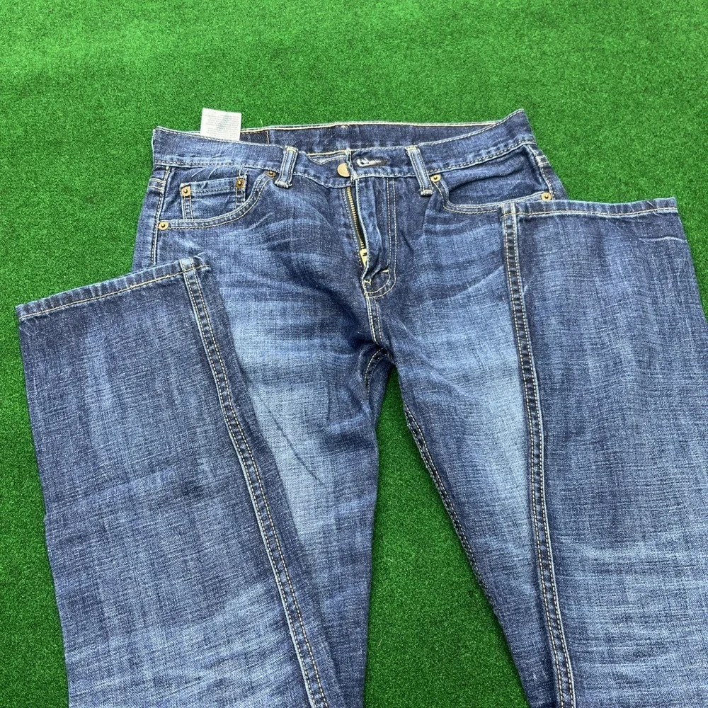 Levi's 513 Mens Slim Straight Blue Denim Jeans 29x32